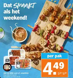 Albert Heijn Alle AH BBQ-saté of -shashlick aanbieding