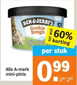 Albert Heijn Alle A merk mini pints aanbieding