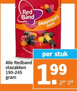 Albert Heijn Alle Redband stazakken aanbieding