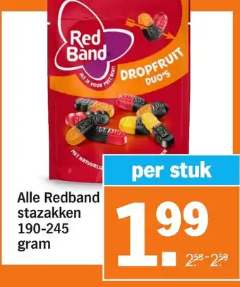 Albert Heijn Alle Redband stazakken aanbieding