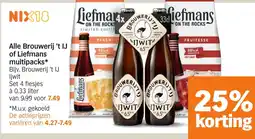 Albert Heijn Alle Brouwerij 't IJ of Liefmans multipacks aanbieding