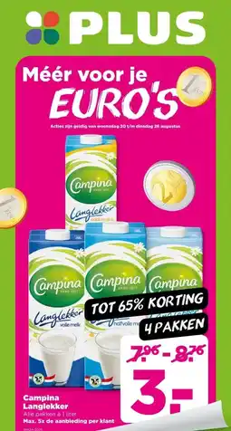 PLUS Campina Langlekker aanbieding