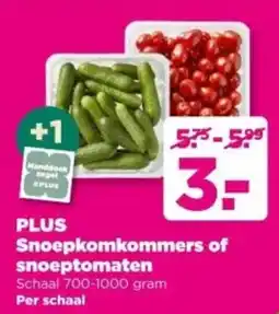 PLUS PLUS Snoepkomkommers of snoeptomaten aanbieding