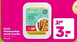 PLUS PLUS Plantaardige worst masala aanbieding