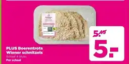 PLUS PLUS Boerentrots Wiener schnitzels aanbieding