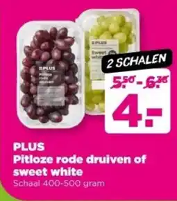 PLUS PLUS Pitloze rode druiven of sweet white aanbieding