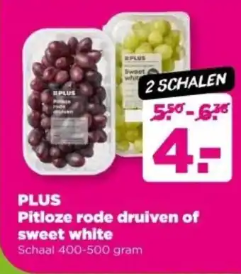 PLUS PLUS Pitloze rode druiven of sweet white aanbieding