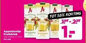PLUS Appelsientje Fruitdrink aanbieding