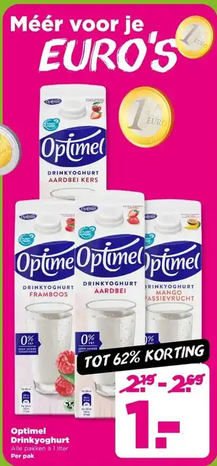 PLUS Optimel Drinkyoghurt aanbieding