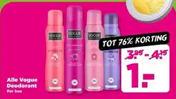 PLUS Alle Vogue Deodorant aanbieding
