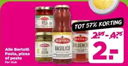 PLUS Alle Bertolli Pasta, pizza of pesto aanbieding