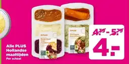 PLUS Alle PLUS Hollandse maaltijden aanbieding