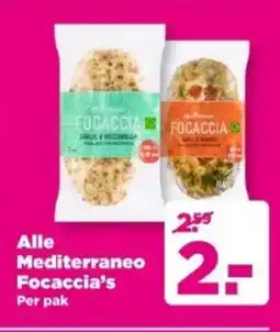 PLUS Alle Mediterraneo Focaccia's aanbieding