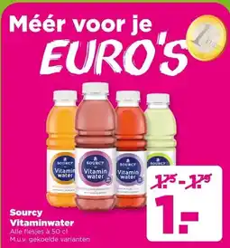 PLUS Sourcy Vitaminwater aanbieding
