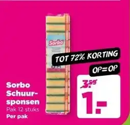 PLUS Sorbo Schuur sponsen aanbieding
