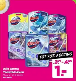 PLUS Alle Glorix Toiletblokken aanbieding