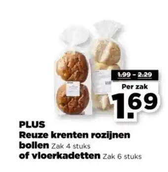 PLUS PLUS Reuze krenten rozijnen bollen of vloerkadetten aanbieding