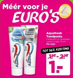 PLUS Aquafresh Tandpasta aanbieding