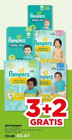 PLUS Alle Pampers aanbieding
