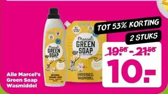 PLUS Alle Marcel's Green Soap Wasmiddel aanbieding
