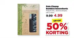 PLUS Polo Champ Bamboo boxershorts aanbieding