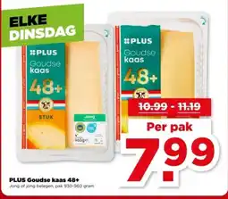 PLUS PLUS Goudse kaas 48+ Jong of jong belegen aanbieding