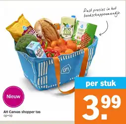 Albert Heijn AH Canvas shopper tas aanbieding