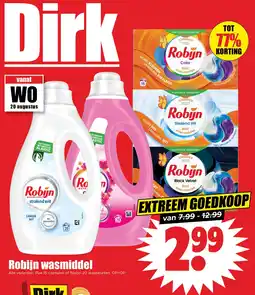 Dirk Robijn wasmiddel aanbieding