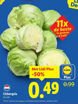 Lidl IJsbergsla aanbieding