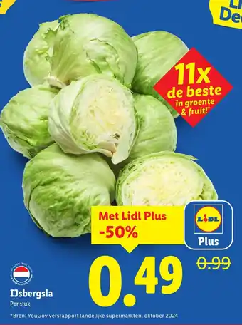 Lidl IJsbergsla aanbieding