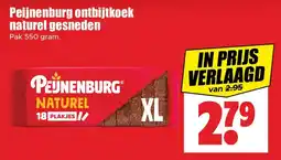 Dirk Peijnenburg Ontbijtkoek Naturel Gesneden aanbieding