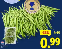 Lidl Sperziebonen aanbieding