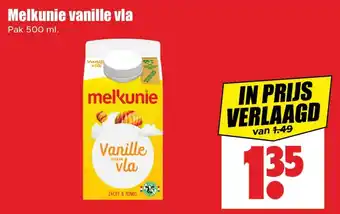Dirk Melkunie vanille vla aanbieding