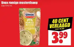 Dirk Unox romige mosterdsoep aanbieding