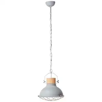 Praxis Brilliant hanglamp Emma grijs ⌀33cm E27 aanbieding