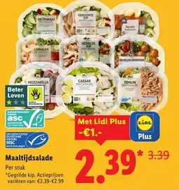 Lidl Maaltijdsalade aanbieding