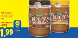 Lidl 100% pindakaas aanbieding
