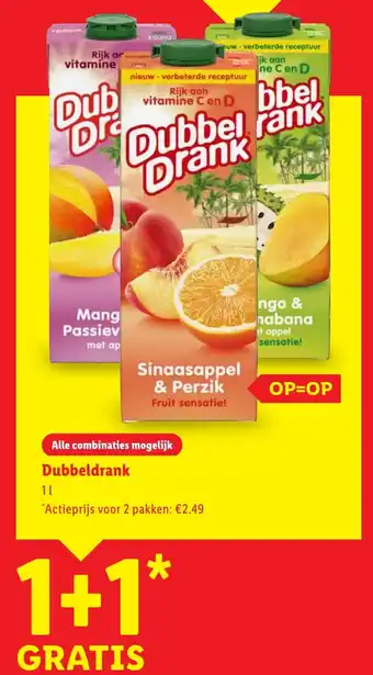 Lidl Dubbeldrank aanbieding
