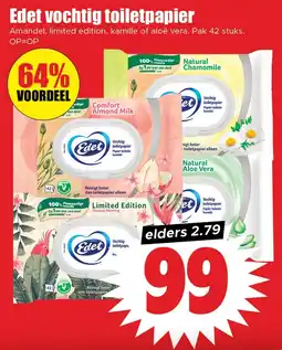 Dirk Edet Vochtig Toiletpapier aanbieding