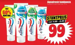 Dirk Aquafresh Tandpasta aanbieding