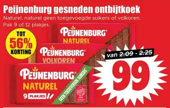 Dirk Peijnenburg gesneden ontbijtkoek aanbieding