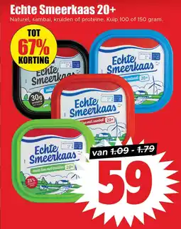 Dirk Echte Smeerkaas 20+ aanbieding