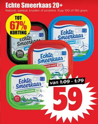 Dirk Echte Smeerkaas 20+ aanbieding