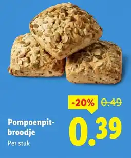 Lidl Pompoenpit broodje aanbieding