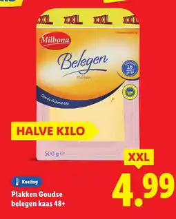 Lidl Plakken Goudse belegen kaas 48+ XXL aanbieding