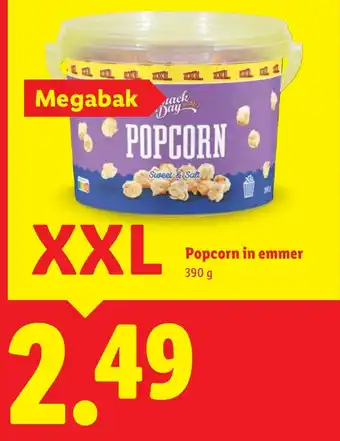 Lidl Popcorn in emmer XXL aanbieding