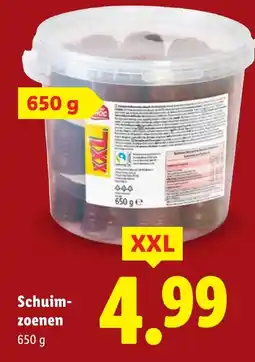 Lidl Schuim zoenen XXL aanbieding
