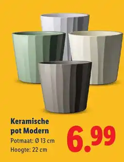 Lidl Keramische pot Modern aanbieding