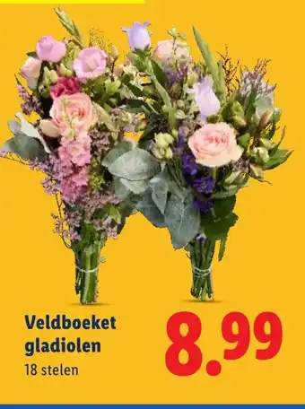 Lidl Veldboeket gladiolen aanbieding