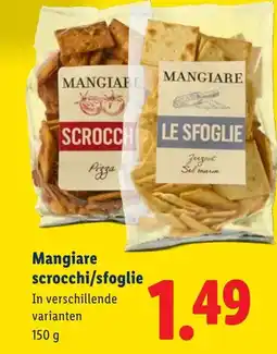 Lidl Mangiare scrocchi/sfoglie aanbieding
